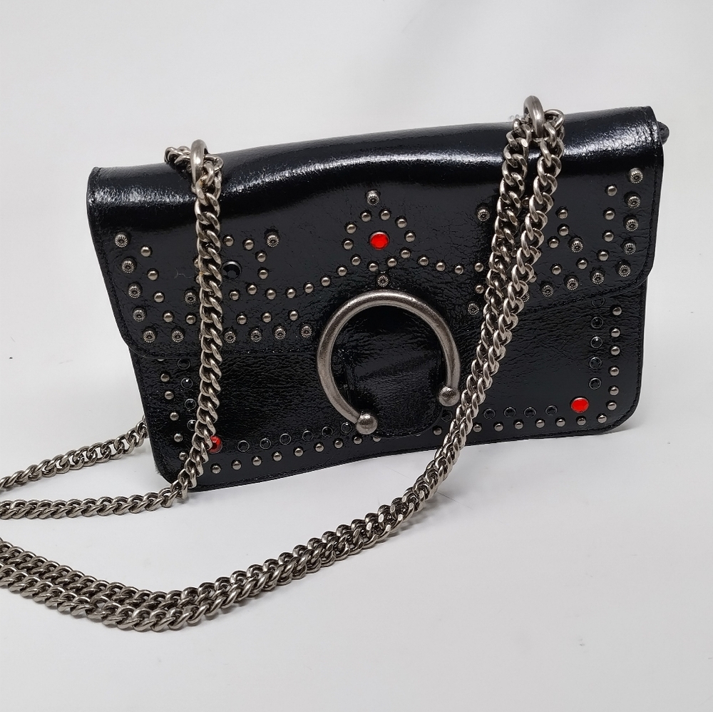 Steve Madden Western Edge Mini Flip Studded Chain Shoulder Bag